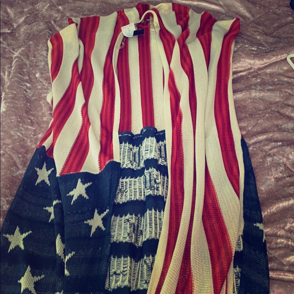American Flag Cardigan